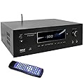 Pyle 1000W Bluetooth Home Theater Receiver - 5.2 Channel Surround Sound Stereo Amplifier System with 4K Ultra HD, 3D Video & Blu-Ray Video Pass-Through Support, HDMI/MP3/USB/AM/FM Radio, Black