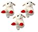 CLASSIC MEDIA Multipet 6-inch Lamb Chop Dog Toy, 3 Pack