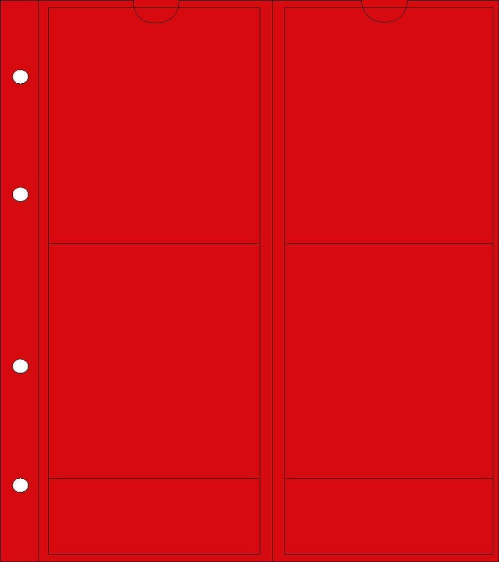 Prophila Collection 10 coin sheets BIGMIX - 1 each of all available coin sheets, with 10 red cardboard interleaves - Image 3