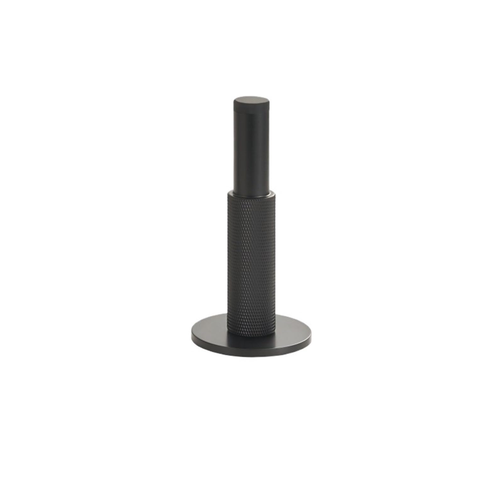 Iopklytf Black Door Stopper Brass Knurled Door Stop Wall Mount Bumper