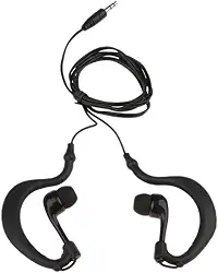 Fone de ouvido intra-auricular de 3,5 mm, impermeável, para esportes, natação, mergulho, fone de ouvido para MP3, MP4, preto