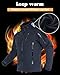 TACVASEN Herren Übergangsjacke Softshell Jacke Outdoor Winddicht Arbeitsjacke Winter Funktions-Fahrradjacke (L, Armeegrün)