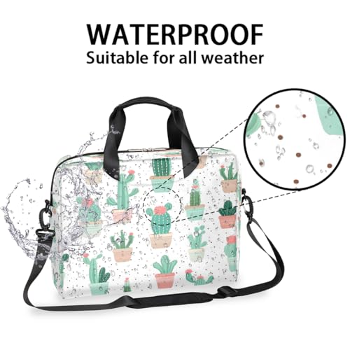 Cute Cactus Polka Dot Maletín para Portátil 16 Pulgadas miniatura 2