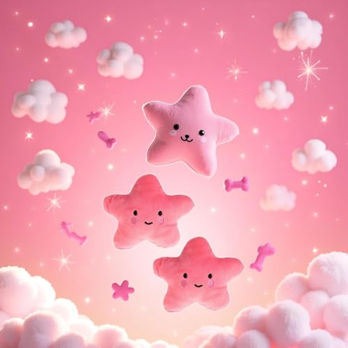 2 Pzas Juguetes Mordibles Estrella Suaves para Perro miniatura 4