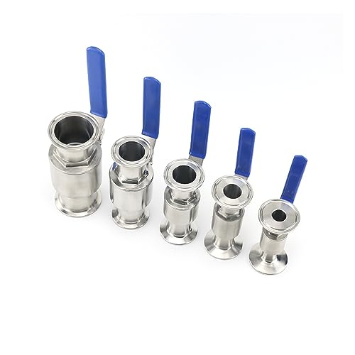 Robinet sanitaire boisseau sphérique 51mm pour brassage et cuve inox 304 - 7