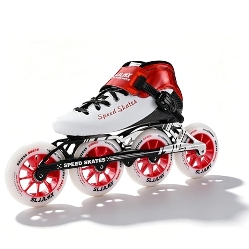Inline Speed Skates for Men Women,Professional Carbon Fibre Roller Skates Blades Adult Male Female, High Performance Racing Skates for Marathon Racing & Outdoor Fitness,Black