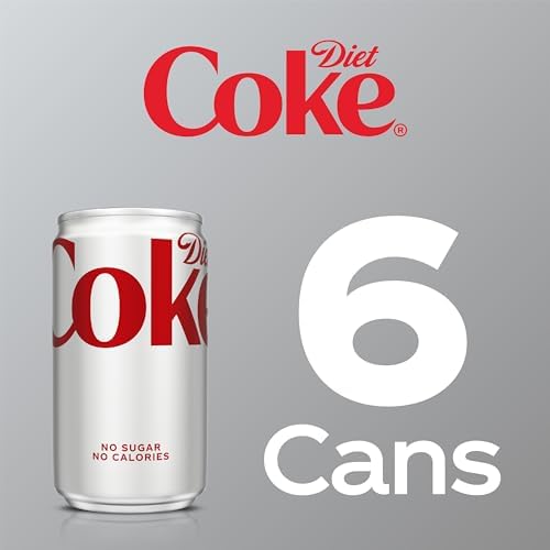 Diet Coke Soda Soft Drink Mini Cans, 7.5 fl oz, 6 Pack - 4