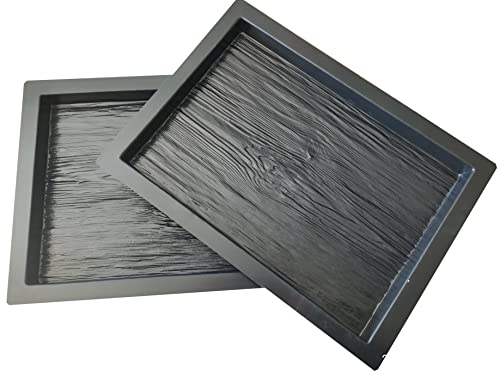 FHONYX 2 PCS Moules à béton 50x35x4cm, De Dalles De Pavage, En Planche De Béton, Imitation De Bois, pelouse jardin, décoration jardin, chemin, Bricolage,...