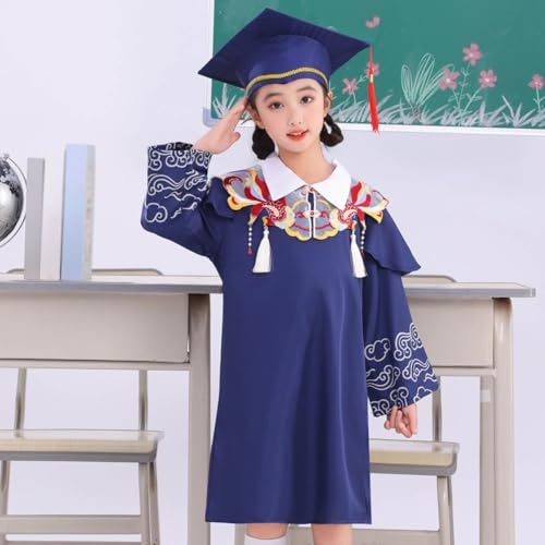 Image of Kindergarten 2025 Graduation Cap and Gown Tassel Sets with Charm 2PCS Graduations Stoles for Kids Grad Party Clothes
