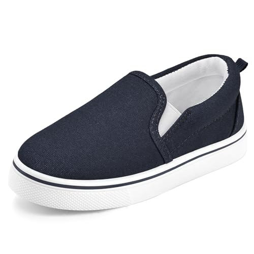 Image of K KomForme Toddler Sneakers for Girls Boys Slip On Canvas Walking Shoes | Lightweight, Comfortable