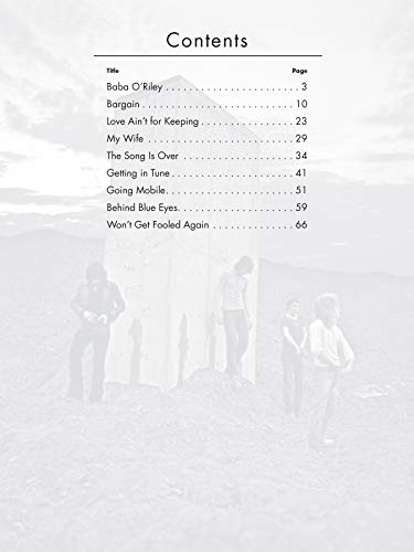 Who's Next: Guitar Tab Edition