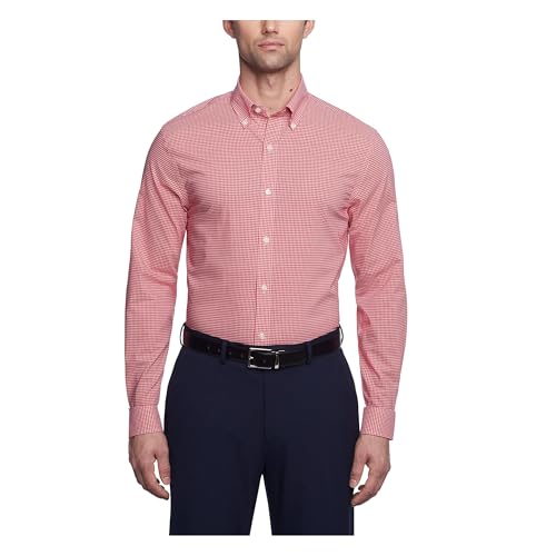 Tommy Hilfiger Men's Slim Fit Non Iron Gingham Dress Shirt - Amazon Exclusive
