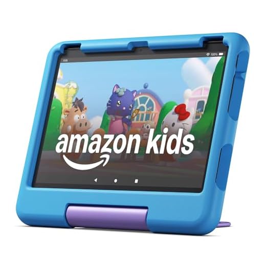 Amazon Fire HD 10 Kids tablet (newest gen) | ages 3–7, includes ads-free books, games, apps and videos that children love, 10.1" brilliant screen, parental controls, 2-year worry-free guarantee, 32 GB