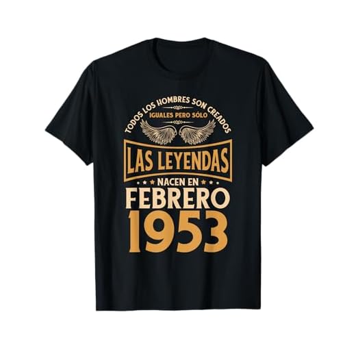Cumpleaños Hombre Regalos Las Leyendas Febrero 1953 Camiseta