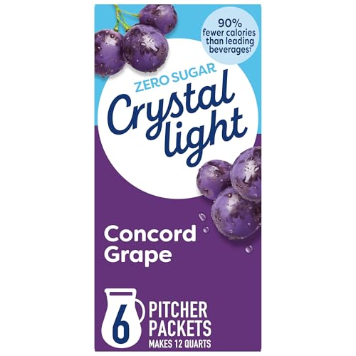 15% coupon - Crystal Light Concord Grape Powdered Drink Mix, 6 Pitcher Packets