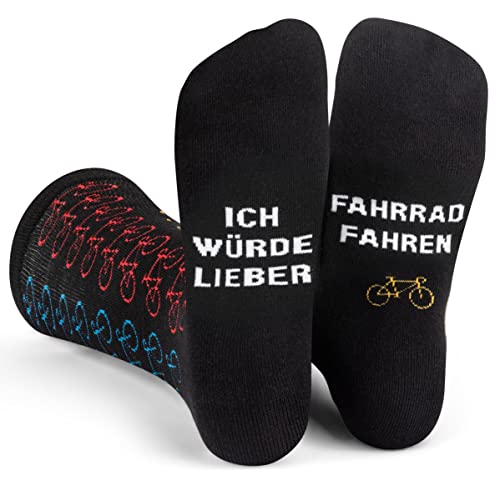 Ich Würde Lieber Fahrrad Fahren - Lustig Socken für Manner Geschenke für...