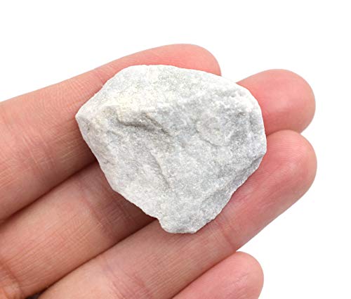 Image of EISCO 6PK Coarse White Marble, Metamorphic Rock Specimens - Approx. 1 inch - Geologist Selected & Hand Processed - Great for Science Classrooms - Class Pack