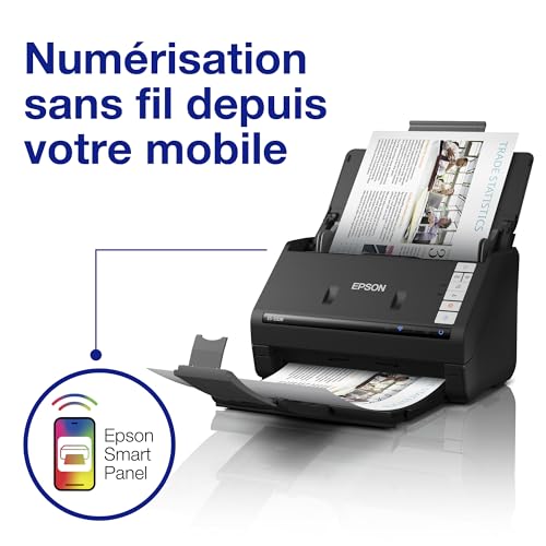 Scanner de documents Epson Workforce ES-550W chargeur ADF recto verso USB Wi-Fi