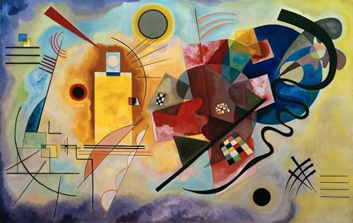 Affiche Gelb Rot Blau de Vassily Kandinsky - Tableau impression sur toile 60x90cm pour salon