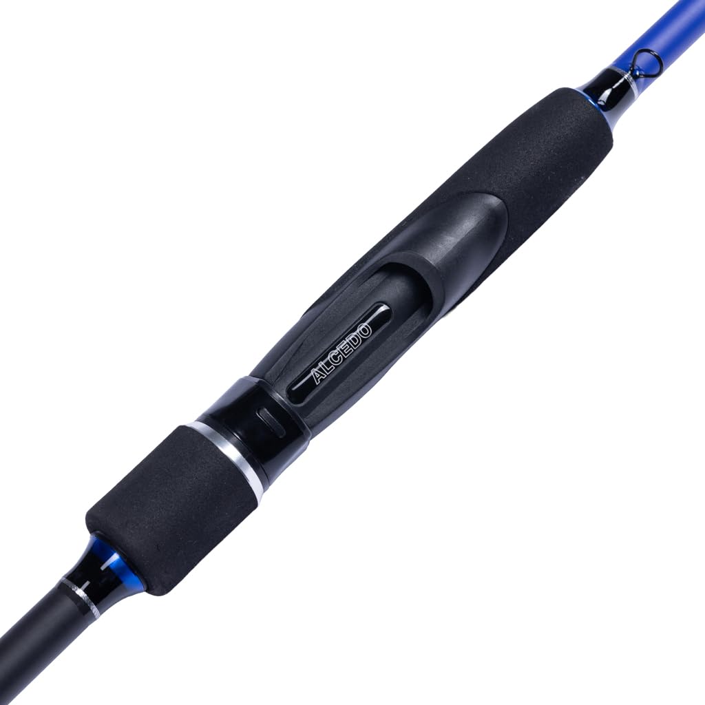 Alcedo Gladius Spin Canna da Pesca Spinning in Carbonio MH, 2,10 m o 2,40 m, Azione 7-28 g, Anelli K, Portamulinello a Vite, Impugnatura EVA, Ideale Acqua Dolce e Mare