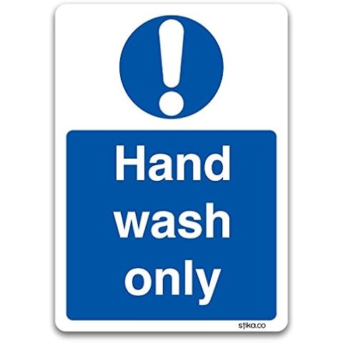 stika.co Hand Wash Only Kitchen Safety Sign Cover