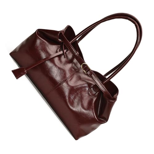 Sac à bandoulière en cuir PU pour femmes grande capacité de travail