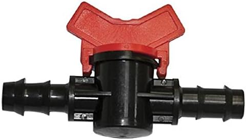 Bay Hydro 3/4" Red Double Barbed Water Shut Off Inline Valve