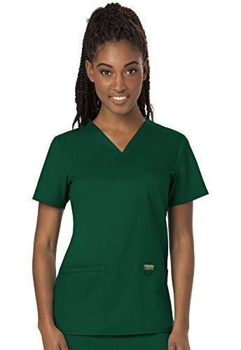 V-Neck Scrubs For Women Workwear Revolution, Soft Stretch, Easy Care Ww620, Xl, Hunter Green #TOP4