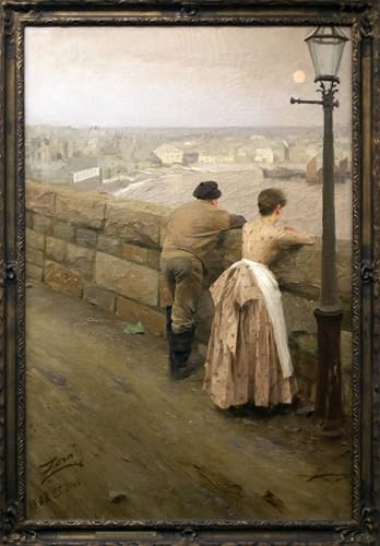 Tableau Toile Pêcheurs de Saint Yves d'Anders Zorn 60x90cm pour Déco Salon