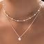 Silver Pearl Necklace-2PCS