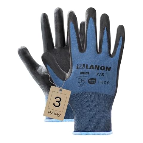 LANON Nitrile Coated Safety Work Gloves Cover