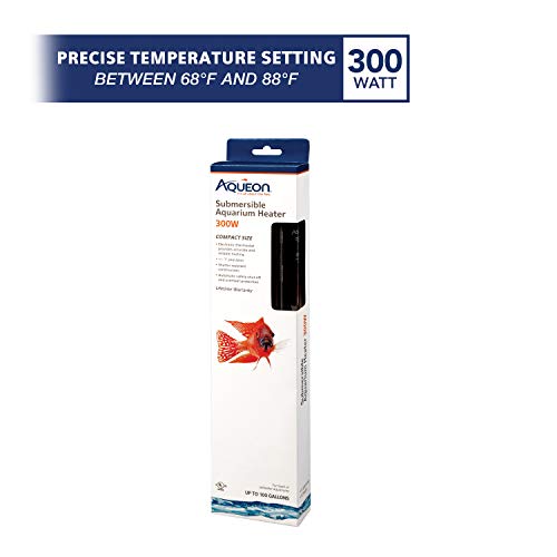 Image of Aqueon Submersible Aquarium Heater, 300 Watts, Up to 100 Gallons