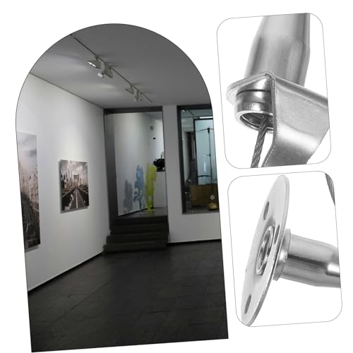 Image of Stainless Steel Wire Rope Hanging System for Pictures and Lights Adjustable Gallery Display and Versatile Steel Cable Hangers