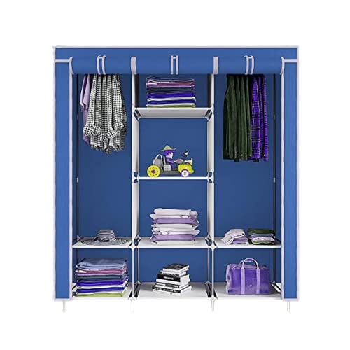 BDMP 6+2 Foldable Wardrobe for Clothes, Collapsible Almirah with