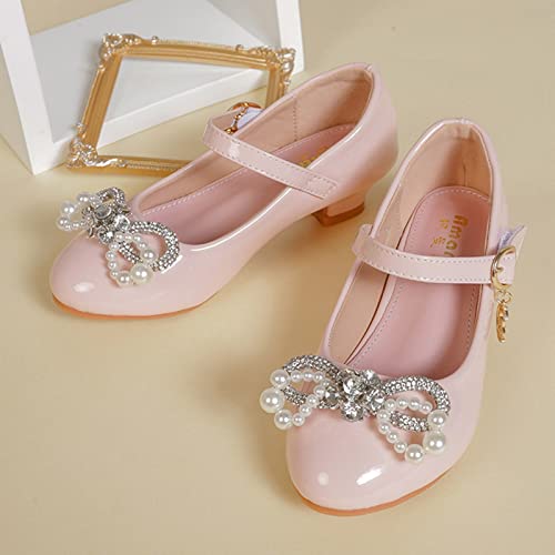 Wedges for Girls Children Shoes Wth Single Shoes Soft Soled Pearl Rhinestone Decorative Single Shoes Shoes Girl3