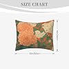 Rustic Multicolor Floral Pillowcase Decorative Plush Pillowcovers with Zipper 16x20 in 16x20