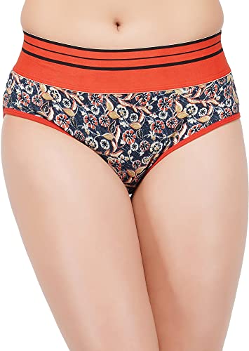 Image of Pack of 3 100% Pure Cotton Soft Elastic Waistband All Day Comfort Multicolor Hispter Panty | Panties for Girls - Multicolor, Color May Vary[ Free One Cotton Face Mask ]