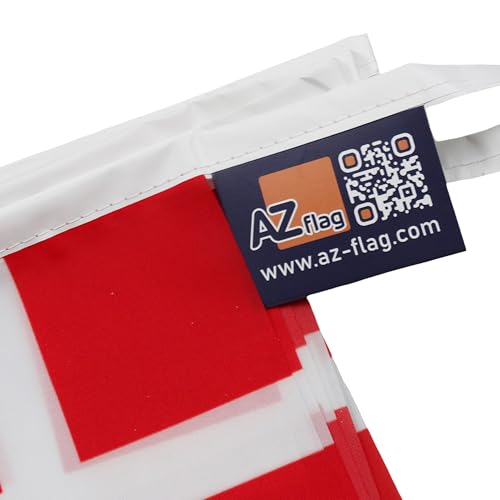 Image of AZ FLAG Denmark 6 meters BUNTING Flag 20 flags 9'' x 6'' - Danish STRING flags 15 x 21 cm