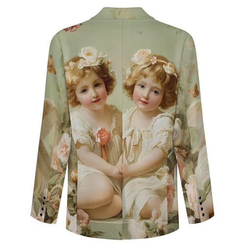 Angels-Floral Men's Blazer Printed Button Suit Jacket Slim Sport Coat Blazers4