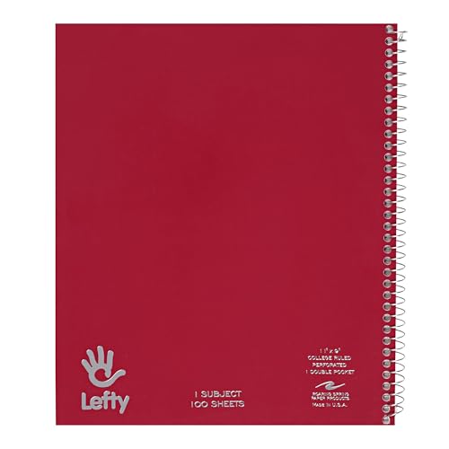 ROARING SPRING Lefty Spiral Notebook, Left-Handed One...