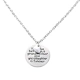 Vktech® Hot the Love Between A Grandmother and Granddaughter Is Forever Necklace
