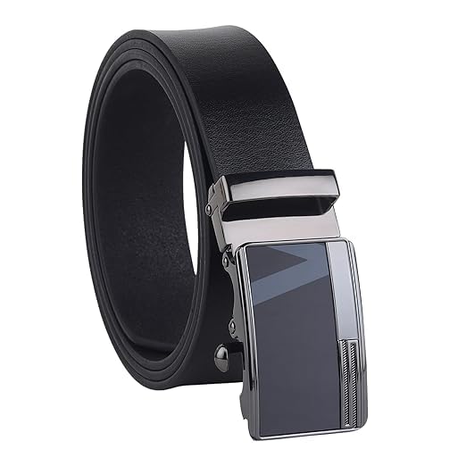 shah collections Leather Belt with Auto-lock Buckle, Adjustable Size-picture-36