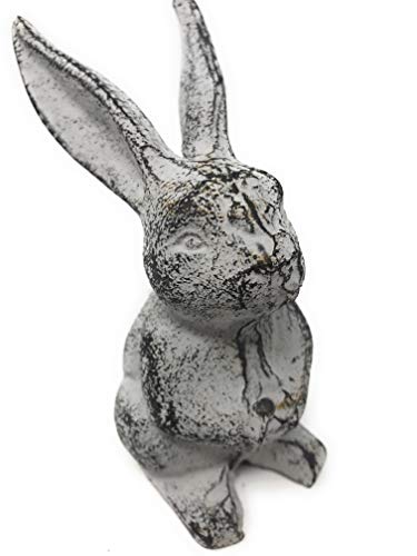 CTW-Cute-Long-Eared-Bunny-Rabbit-Figurine-Home-Decor-5-Tall-x-425-Deep-x-375-White-Black CTW Cute Long Eared Bunny Rabbit Figurine Home Decor 5 Tall x 425 Deep x 375 White Black
