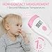 Snomd Non-Touch Forehead Thermometer, Digital 2-in-1 Infrared Thermometer for Adults, Kids, and Babies with Fever Alarm, Instant Reading, Medical-Grade Accuracy