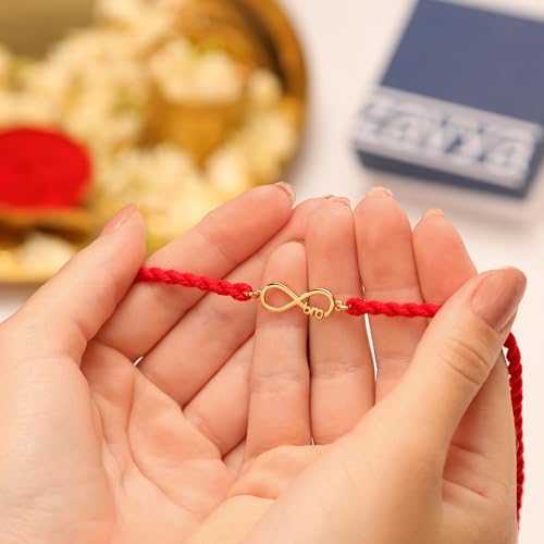Image of ZAVYA 925 Sterling Silver Cubic Zirconia Gold Plating Silver Rakhi | Rakhi for Brother-Happy Rakshabandhan | With Certificate of Authenticity and 925 Hallmark