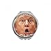 American Great Funny Shit Monday Image Hand Compact Mirror Round Portable Pocket Glass