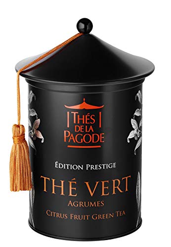 Thés De La Pagode - Té Verde Con Cítricos - Edición De Prestigio - Caja De 100 Gramos - Propiedades Antioxidantes Y Adelgazantes - Sabor Fragante