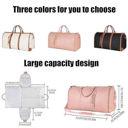 Styleushaven Foldable Travel Bag, Luxury Travel Bag Suitcase, Large Capacity Foldable Garment for Women (Blue Stripe)3