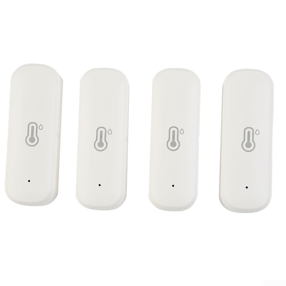 4 pcsWiFi Hygrometer Thermometer Sensor, Smart Temperature Humidity Monitor, Indoor Sensor for Room Greenhouse Incubator for Tuya WiFi Temperature and Humidity Detector