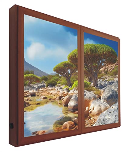 Ventanas Falsas Cuadro Retroiluminado Camino a la Cumbre